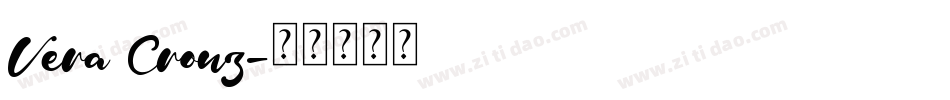 Vera Crouz字体转换